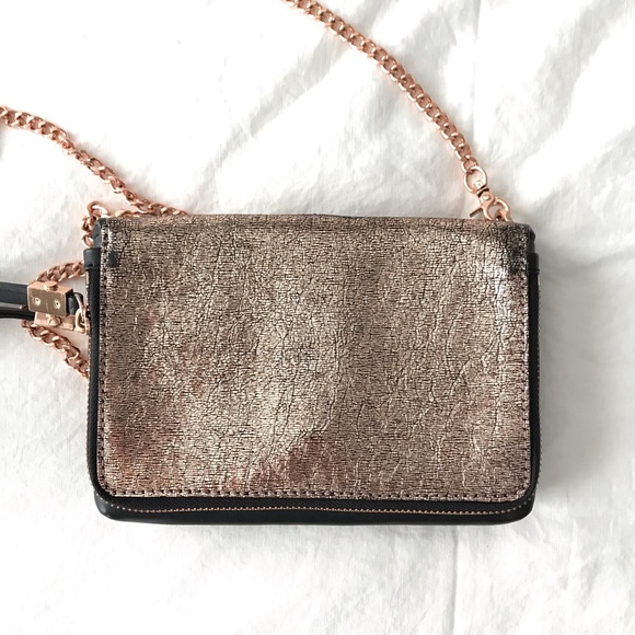 Botkier Handbags - Botkier Worn Once Rose Gold Crossbody Clutch